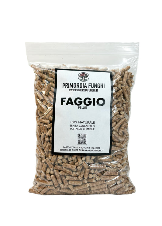 Pellet di Faggio per Coltivazione Funghi