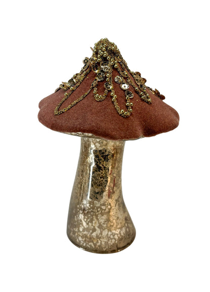 Fungo Decorativo Ornamentale Marrone Ramato