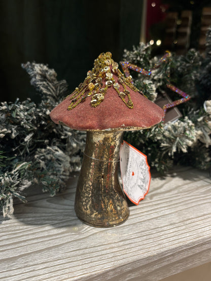 Fungo Decorativo Ornamentale Marrone Ramato