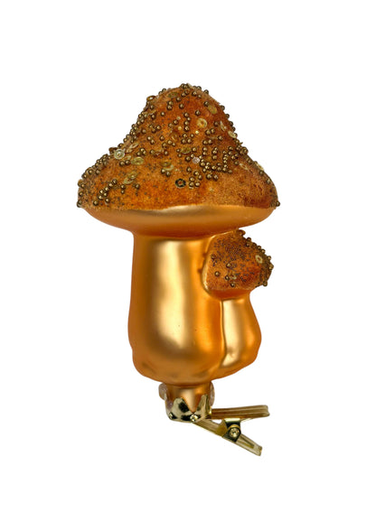 Fungo di Natale Oro Ambrato con Clip