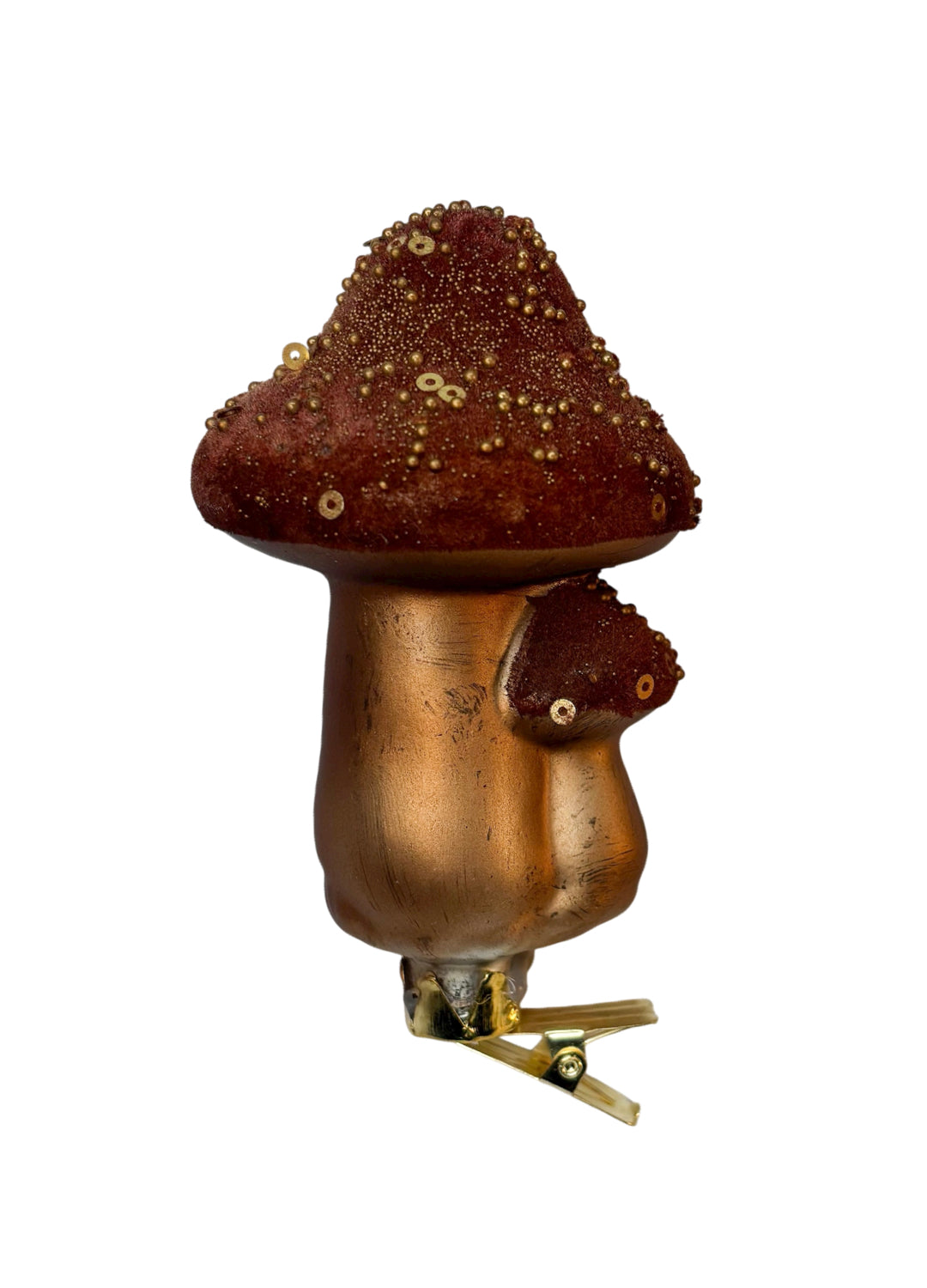 Fungo di Natale Marrone Ramato con Clip