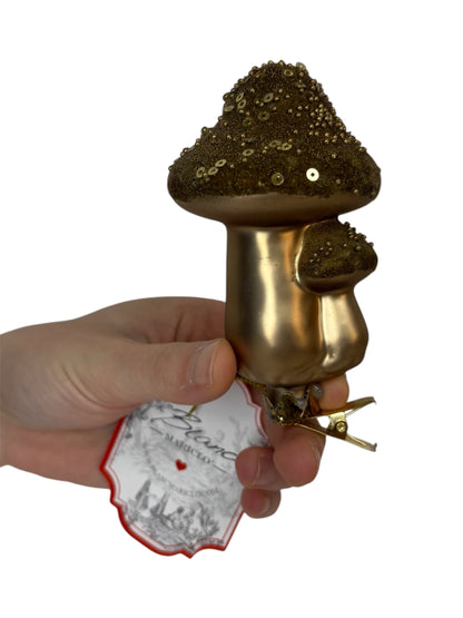 Fungo di Natale Verde Oliva con Clip