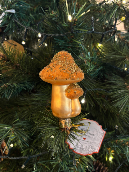 Fungo di Natale Oro Ambrato con Clip