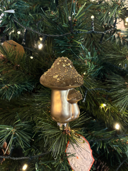 Fungo di Natale Verde Oliva con Clip