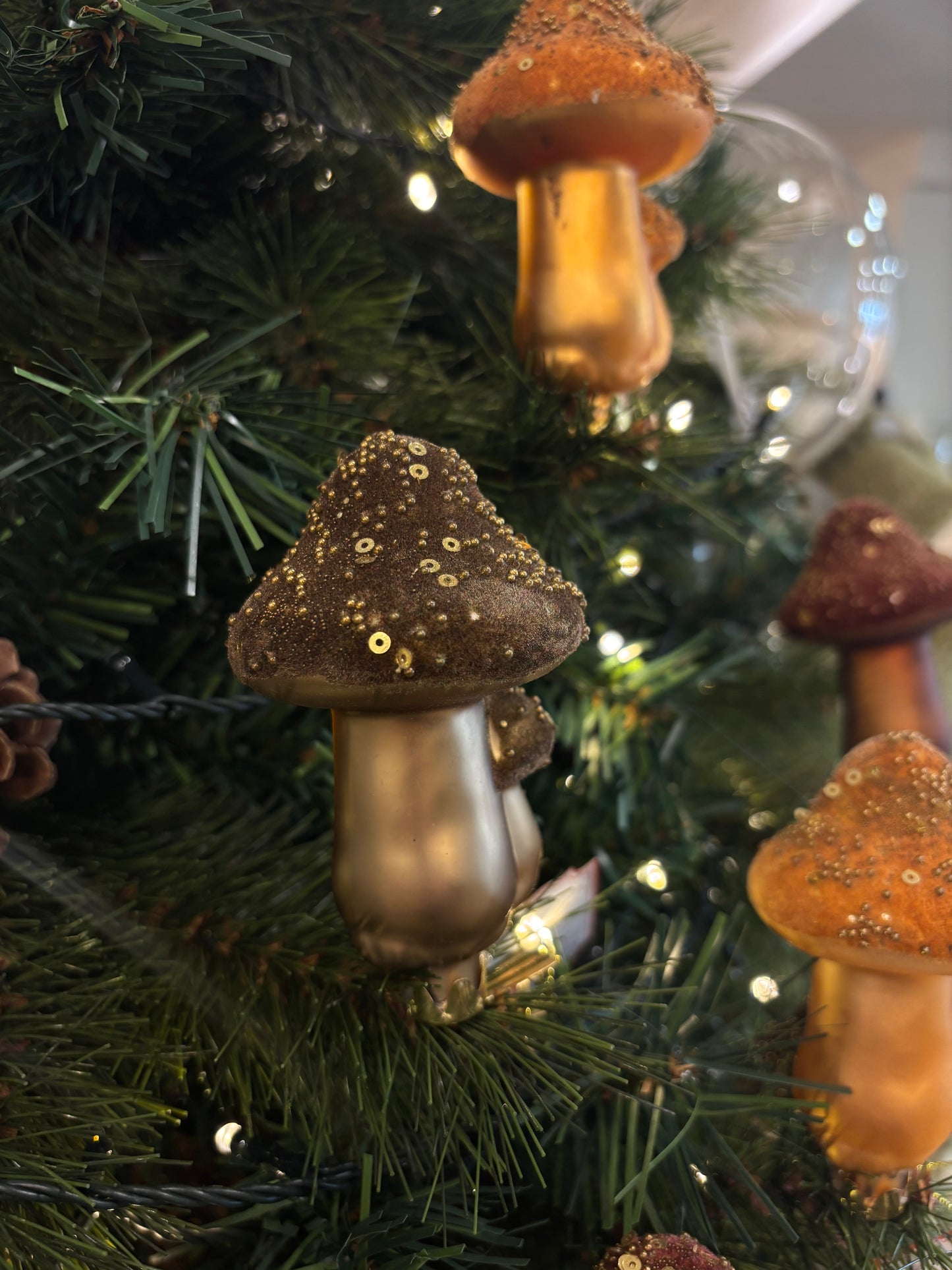 Fungo di Natale Verde Oliva con Clip